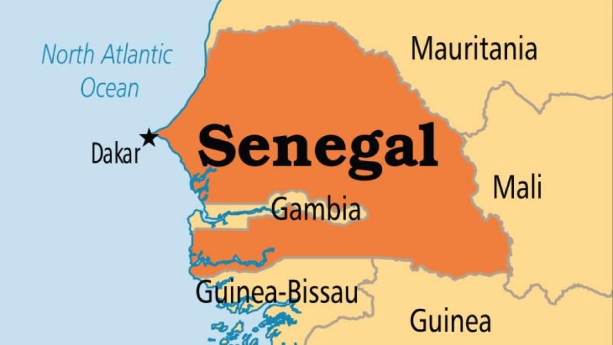 kort af rk Senegal